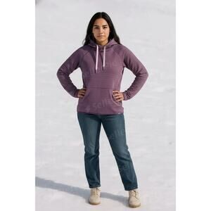 Columbia, purple Omniwick kanagroo sweater large